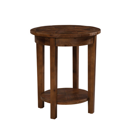 Alaterre Furniture Revive - Reclaimed Round End Table, Natural ARVA1520